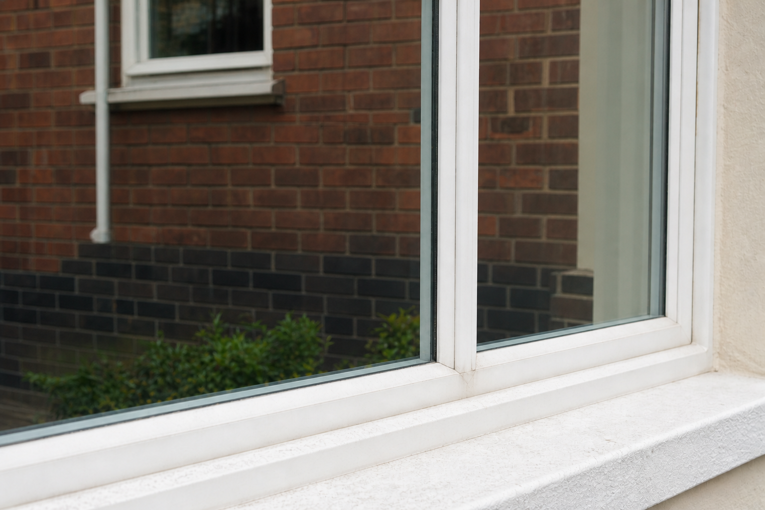 Clean window after hard water removal